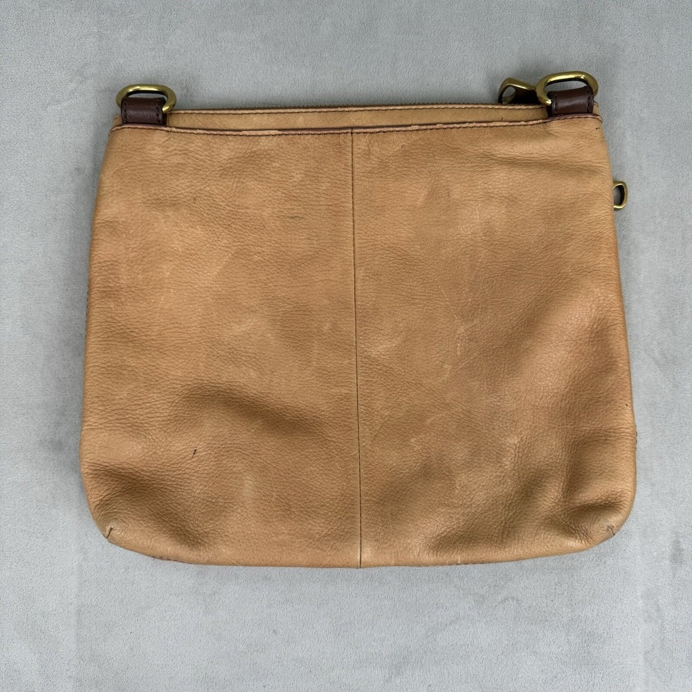 Vintage Fossil Explorer  Brown Pebbled soft Leather Shoulder Bag *NO STRAP* - Picture 8 of 14